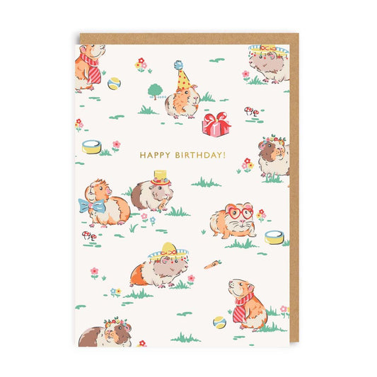 Guinea Pig Happy Birthday Card