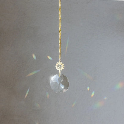 Pocket Suncatcher Peace Flower