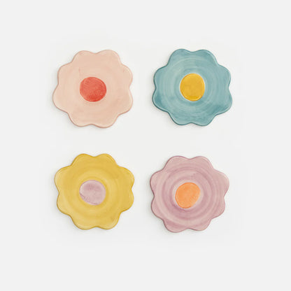 Floral Coasters Set Of 4