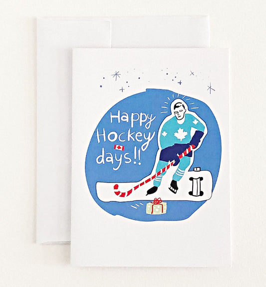 Xmas Happy Hockey Card