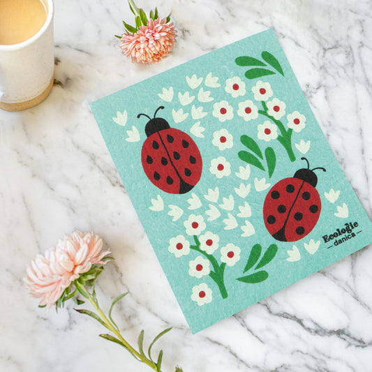 Swedish Dishcloth Ladybugs