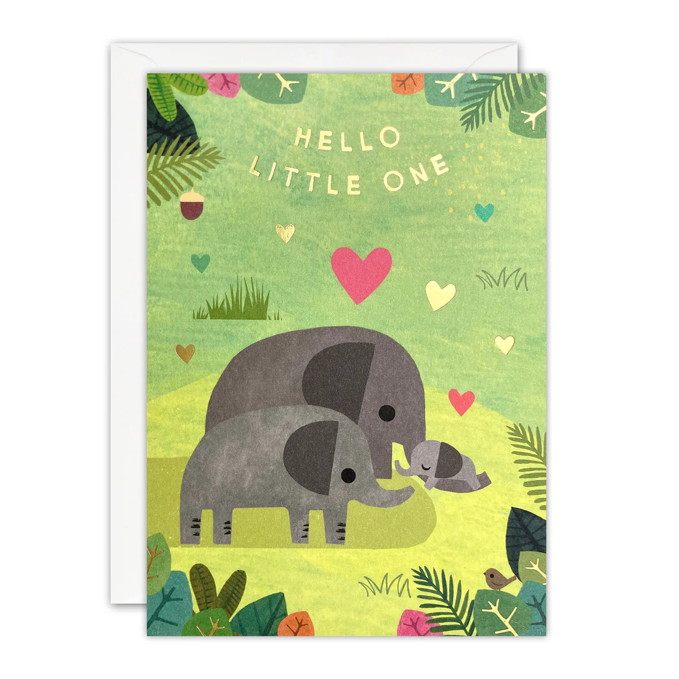 Elephants New Baby Card