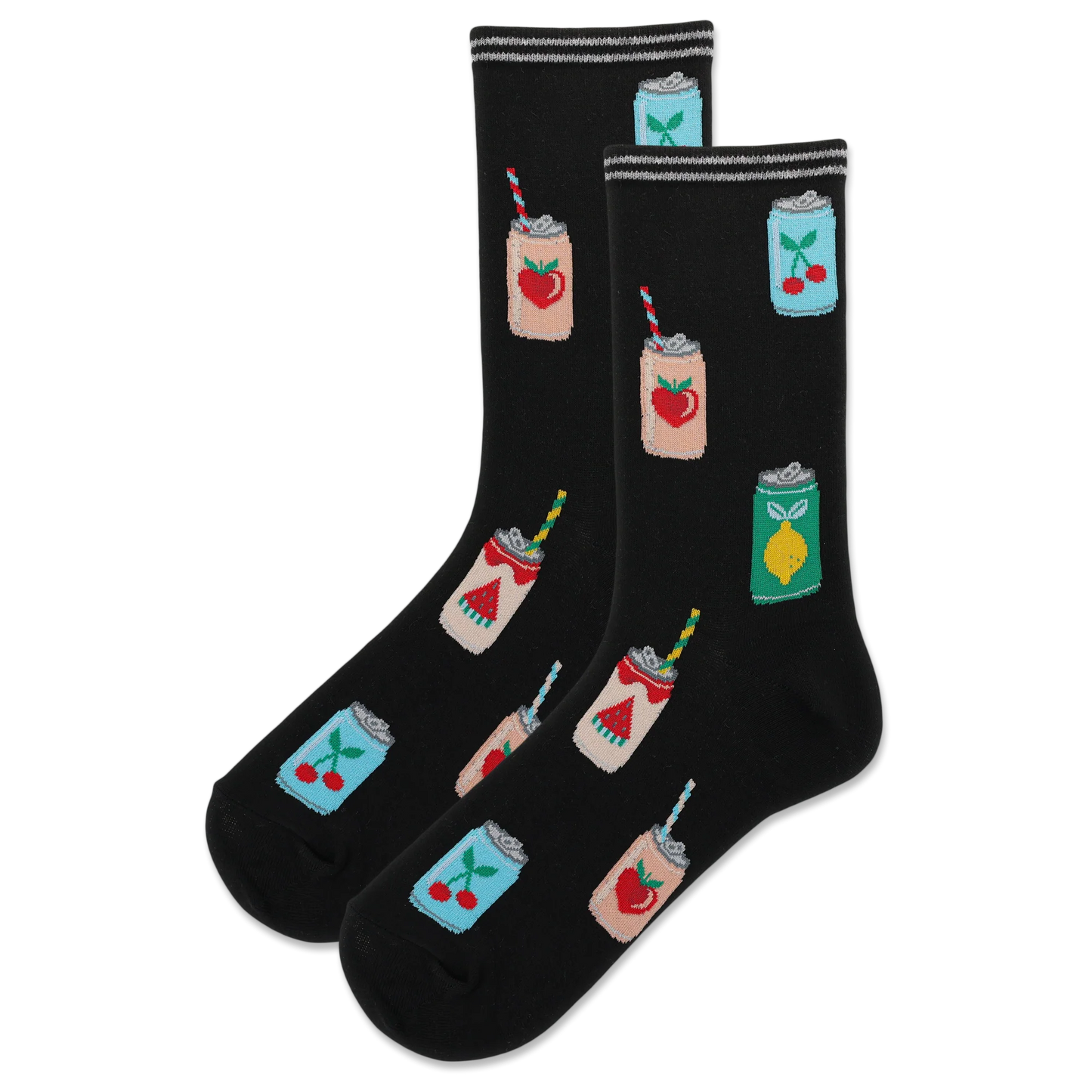 Fruit Seltzer Cans Women's Crew Socks