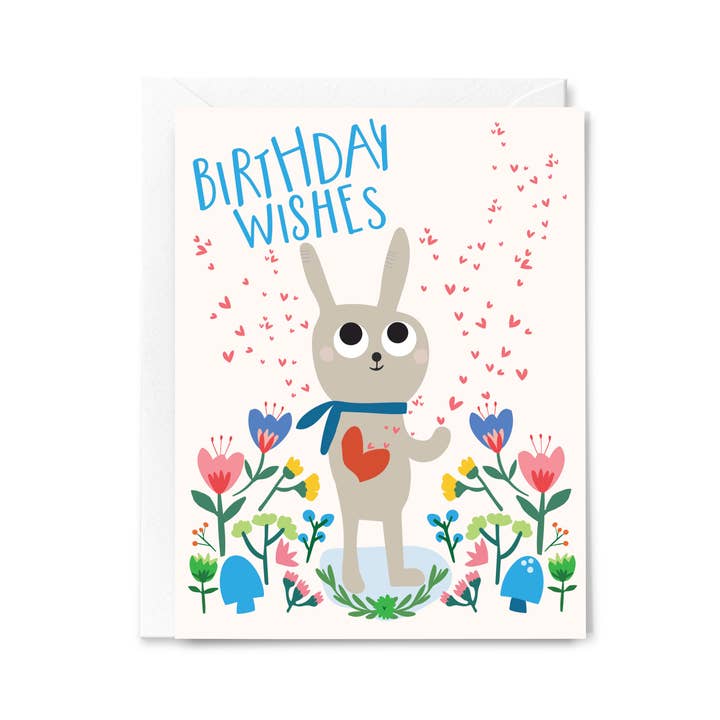 Happy Birthday Bunny Wishes Card