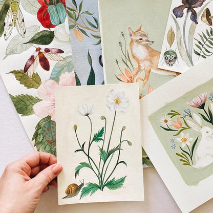 Japanese Anemones Art Card