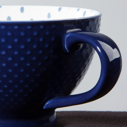 Ink Stamped Latte Mug 14 oz