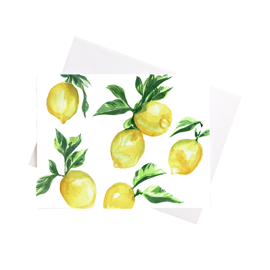 Lemons Pattern Card