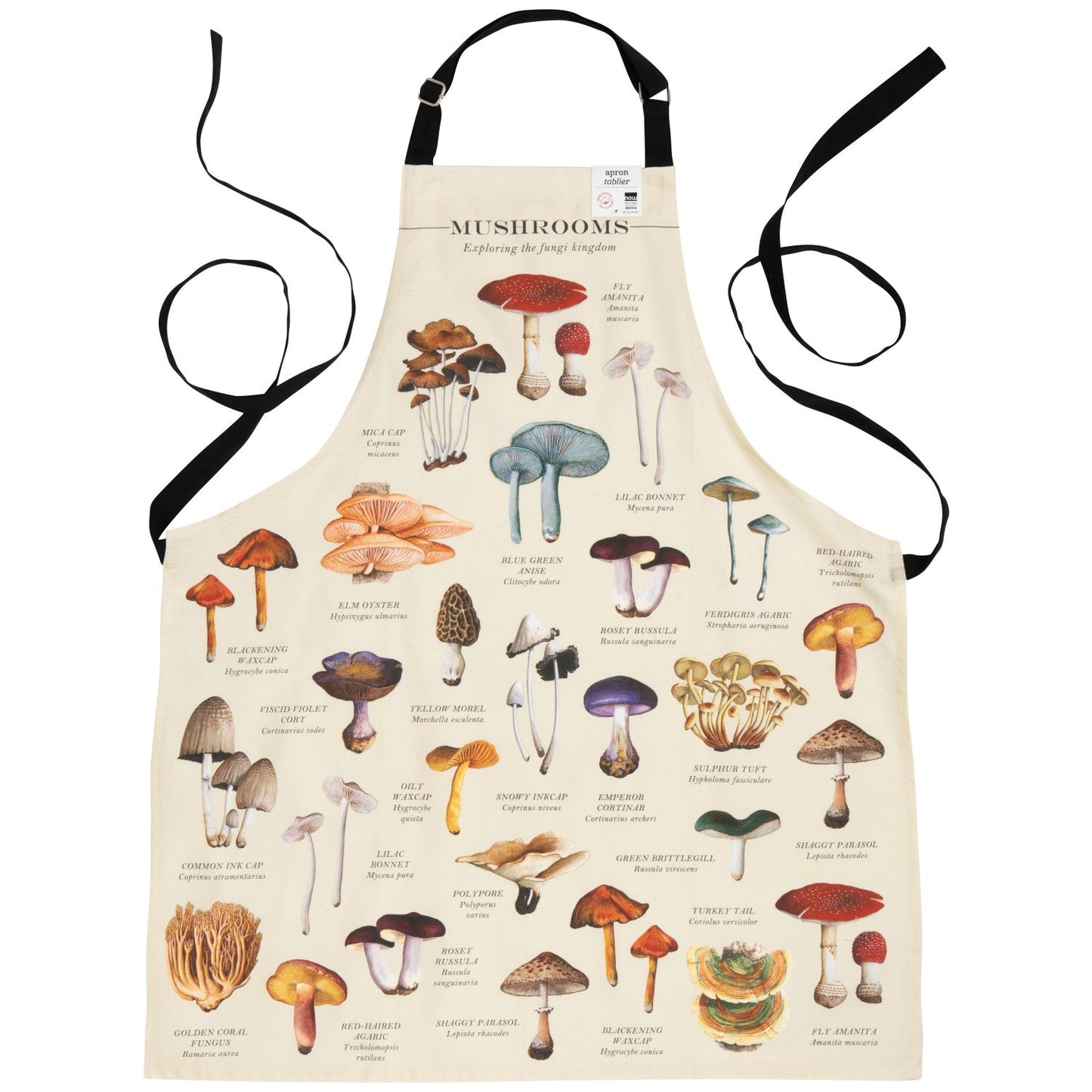 Mushrooms Fine Print Apron
