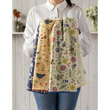 Bee Garden Recycled Microfibre Dishtowel