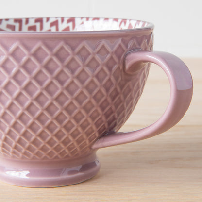 Mauve Latte Mug 14 oz