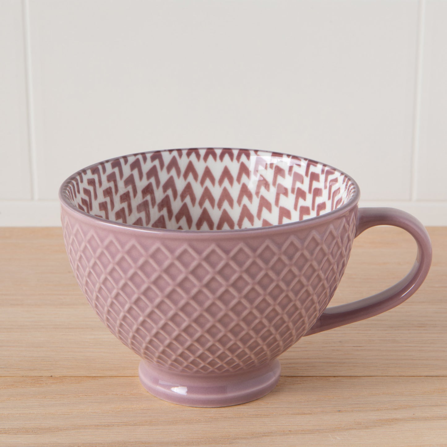 Mauve Latte Mug 14 oz