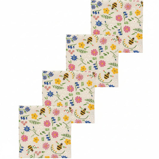 Bee Garden Napkins Set of 4