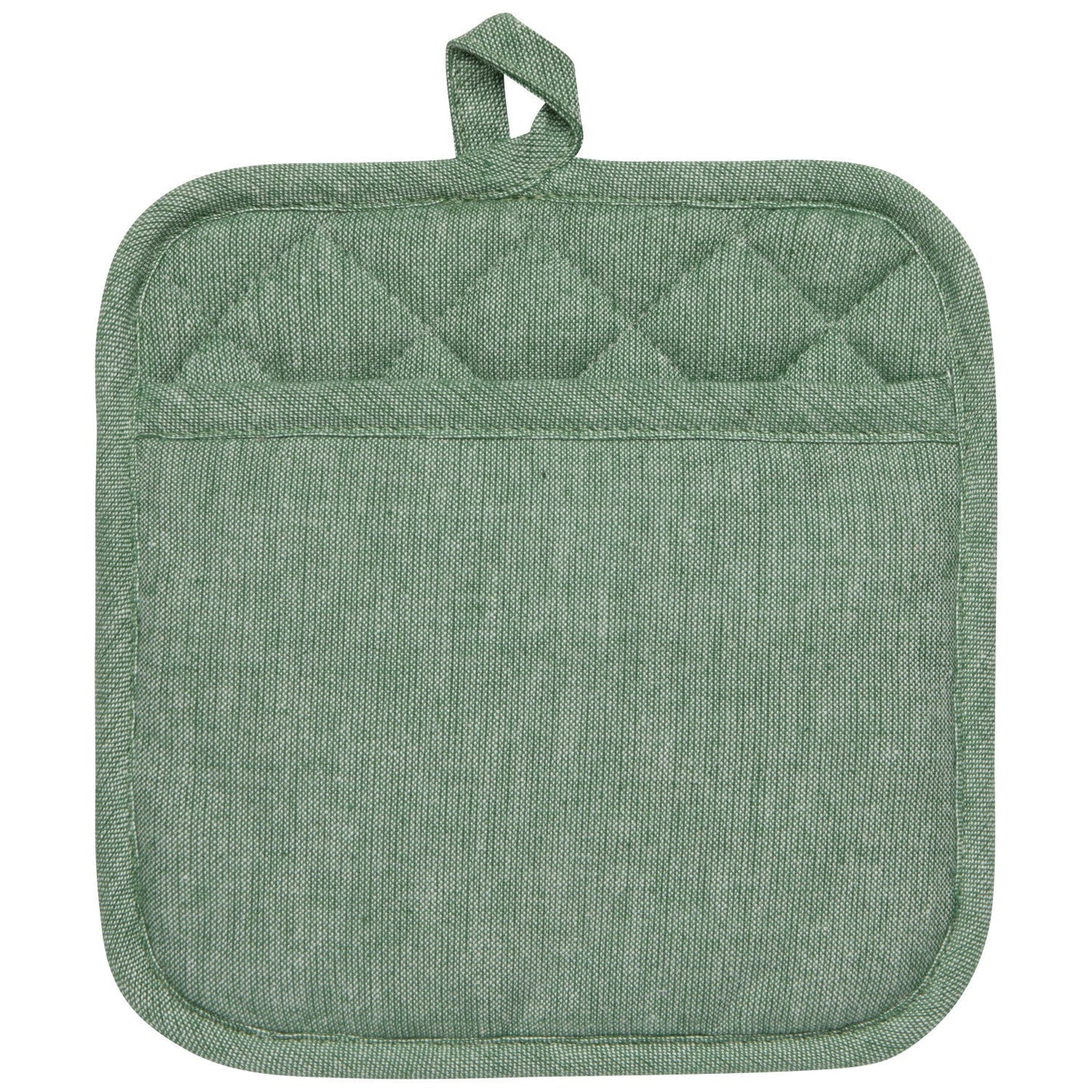 Terrace Potholder - Heat-Resistant Cotton Chambray Kitchen Mitt