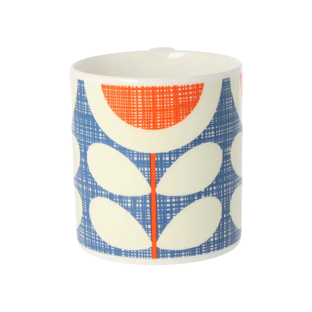 Scribble Sunflower Blue Mug