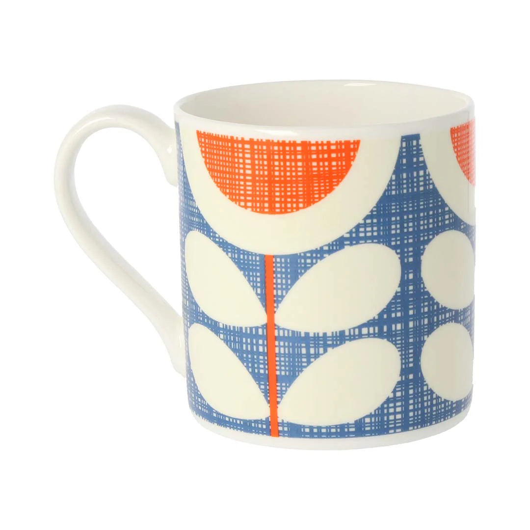 Scribble Sunflower Blue Mug