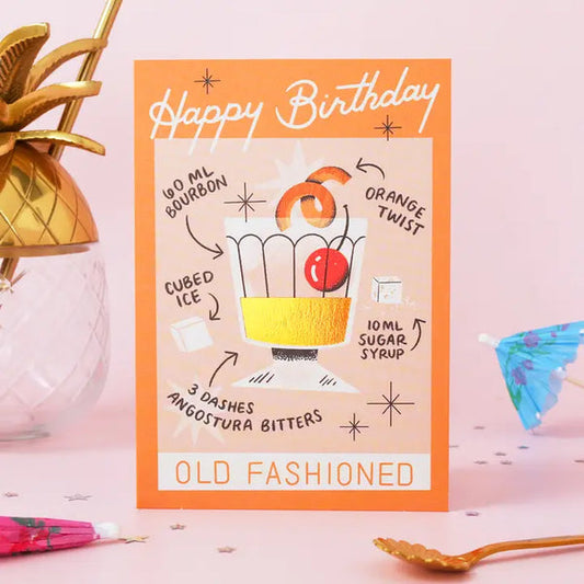 Old Fashioned Birthday Card