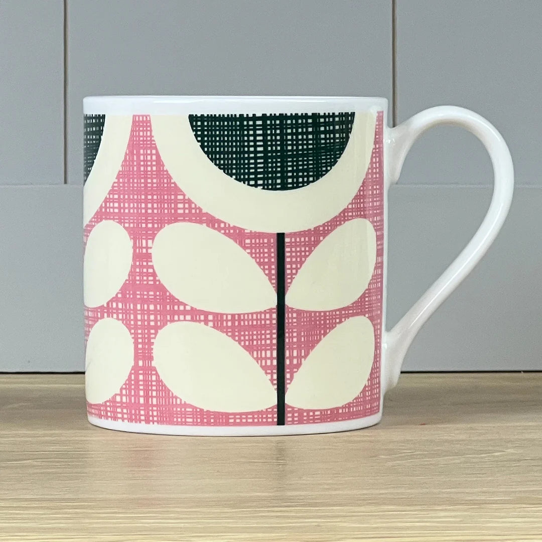 Scribble Sunflower Pink Mug