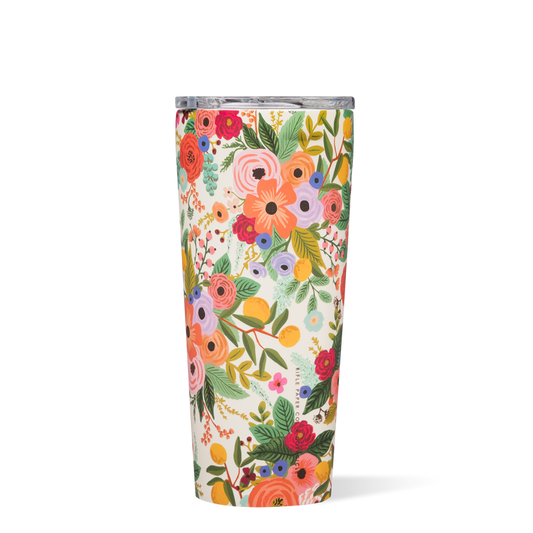 Rifle Paper Garden Party Cream Tumbler 24oz