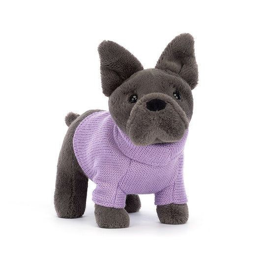 Sweater French Bulldog Purple Plush Toy