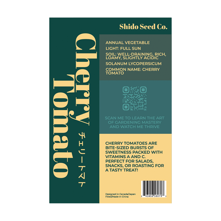 Cherry Tomato Vegetable Seeds Packet