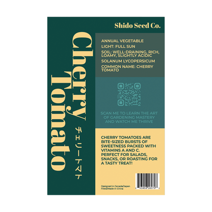 Cherry Tomato Vegetable Seeds Packet
