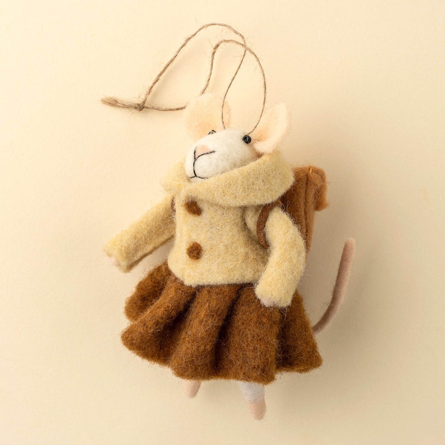 Student Sally Mouse Holiday Ornament