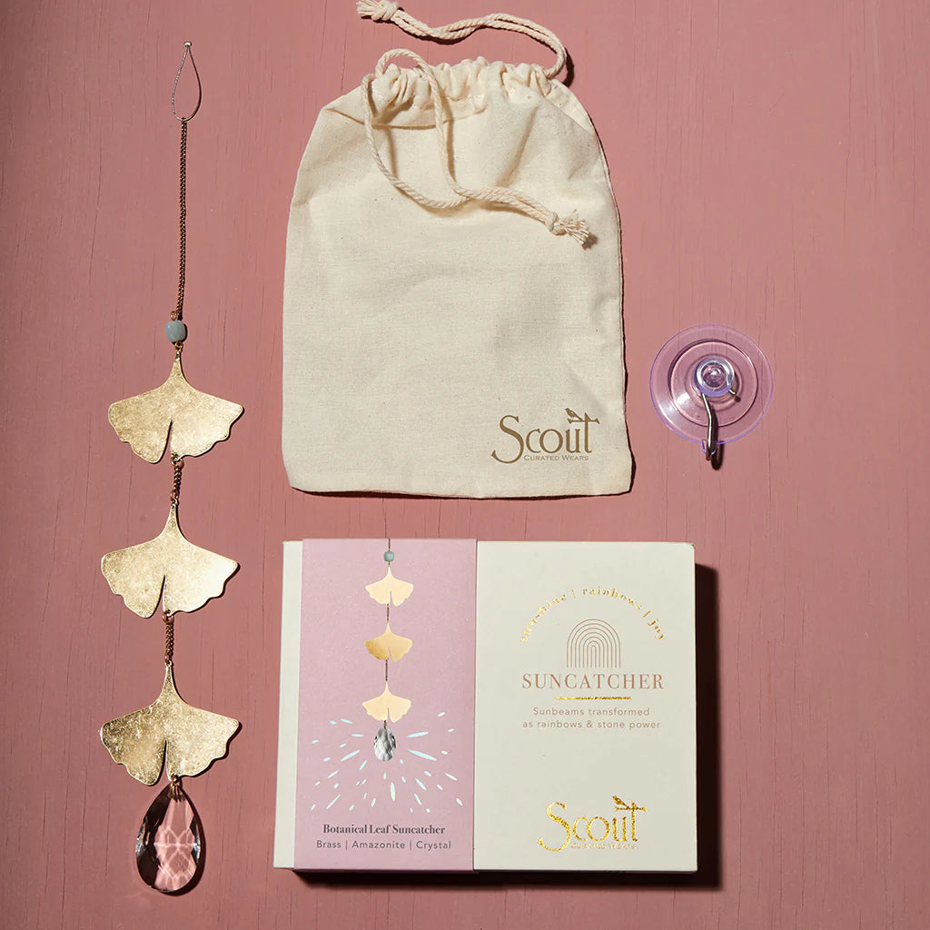 Suncatcher - Botanical Leaf / Amazonite