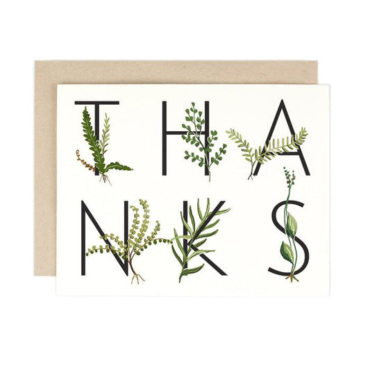 Fern Thanks Card