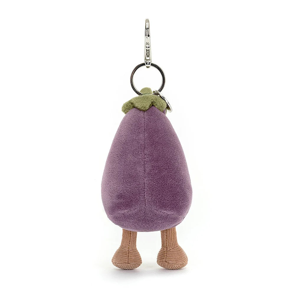 Vivacious Eggplant Bag Charm