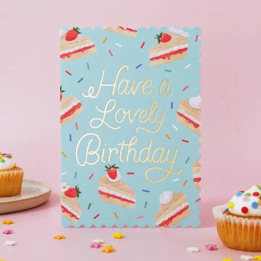 Victoria Sponge Birthday Card