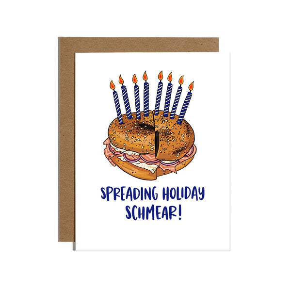 Bagel Hanukkah Card