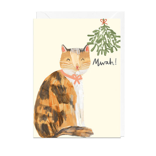 Mistletoe Cat Card