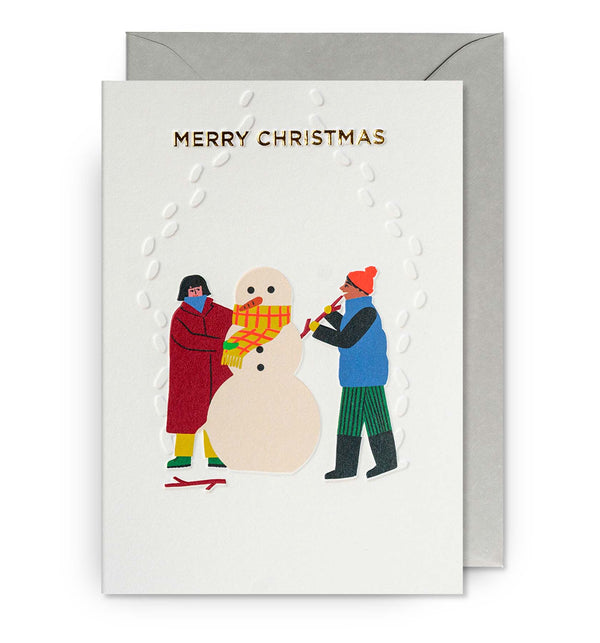 Merry Christmas Snowman Card