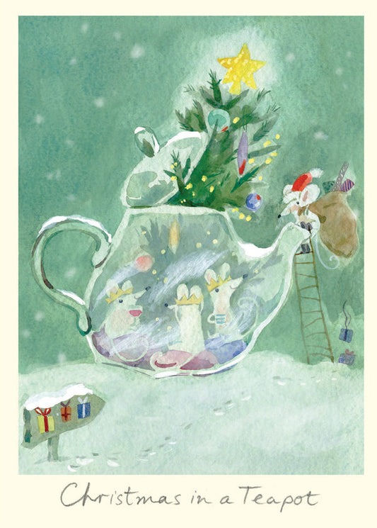 Christmas In A Teapot Card