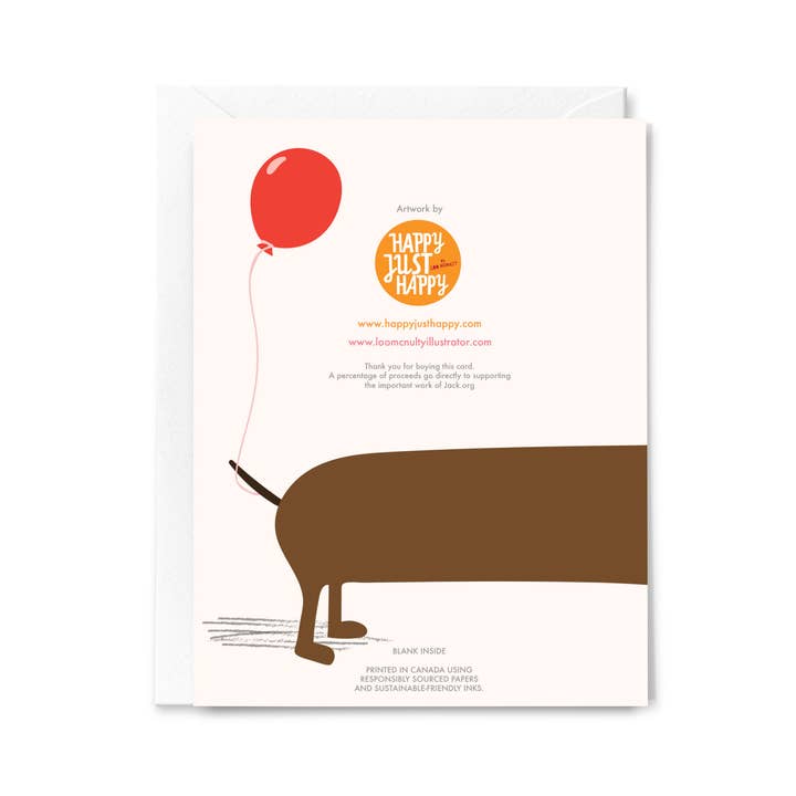 Happy Birthday Dachshund Card
