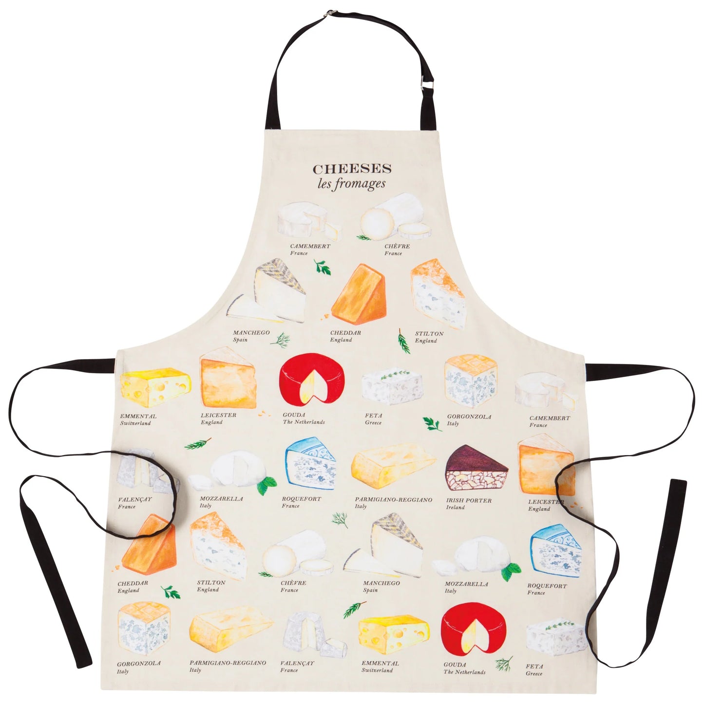 Fine Print Les Fromages Apron