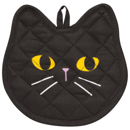 Black Cat Shaped Potholder