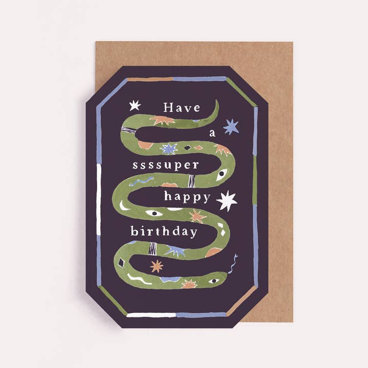 Ssssuper Snake Birthday Card