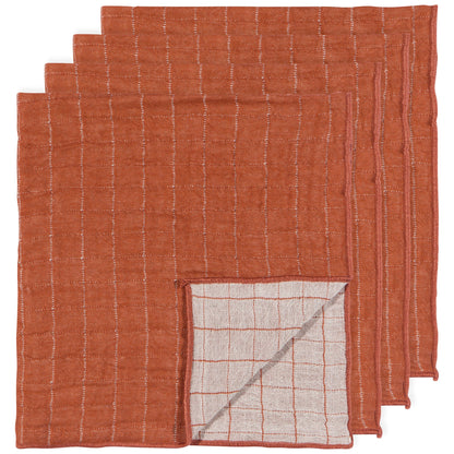 Double Weave Cinnamon Stick Napkin Set of 4