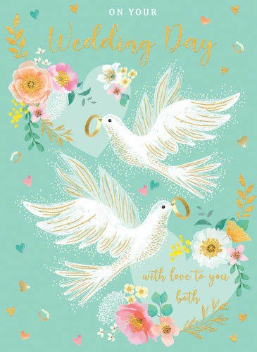 Lovebird Wedding Greeting Card