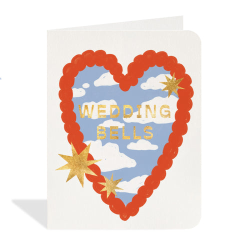Wedding Bells Card with Gold Foil