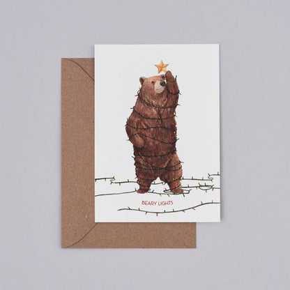 Beary Lights Christmas Card