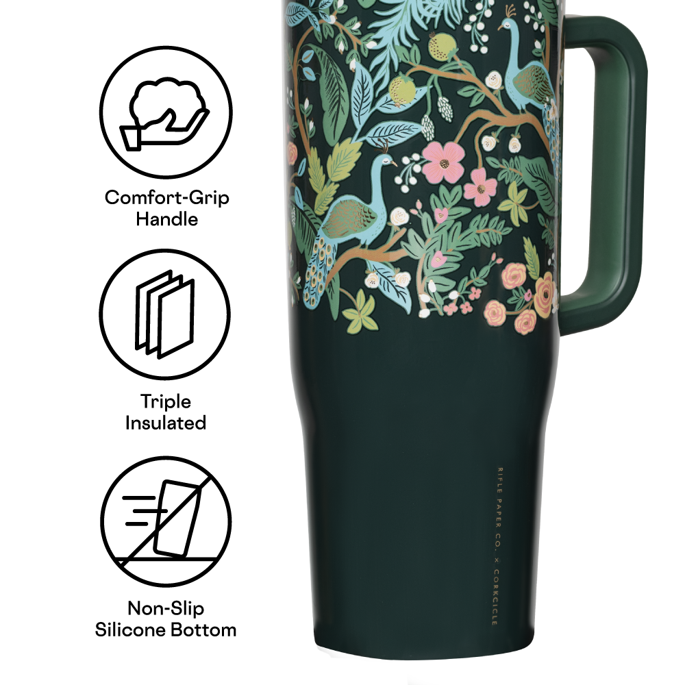 Rifle Paper Peacock Blue Cruiser 22oz