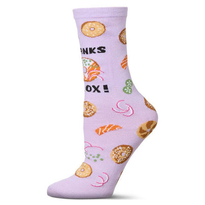 Greeting Card Socks Thanks A Lox Orchid