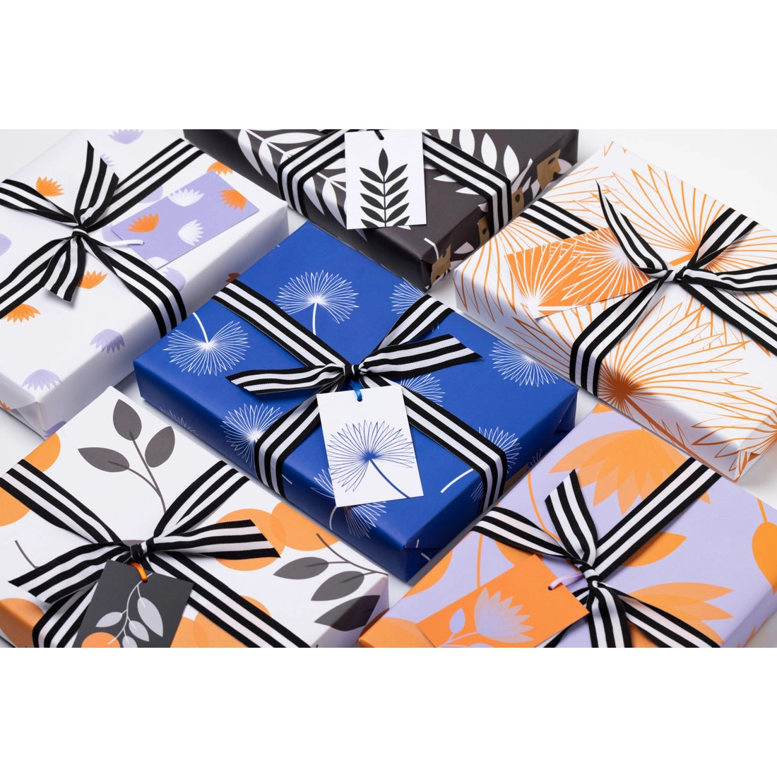 Blue Palms Wrapping Paper