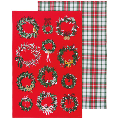 Wreaths Tea Towel Set of 2