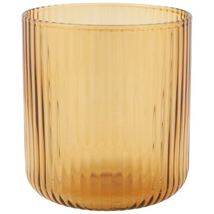 Tumbler 12oz Fluted Amber