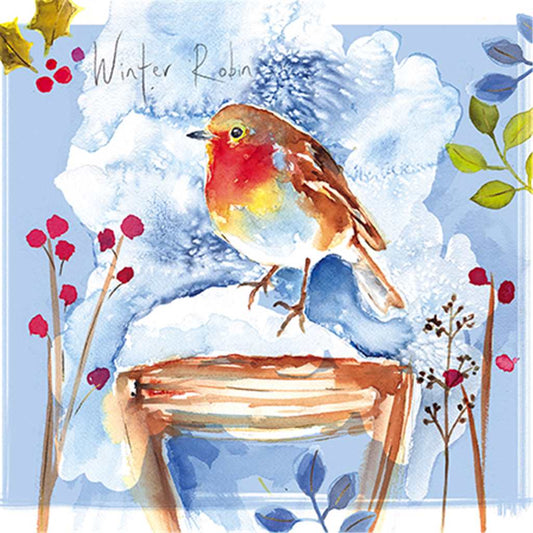 Winter Robin Christmas Card