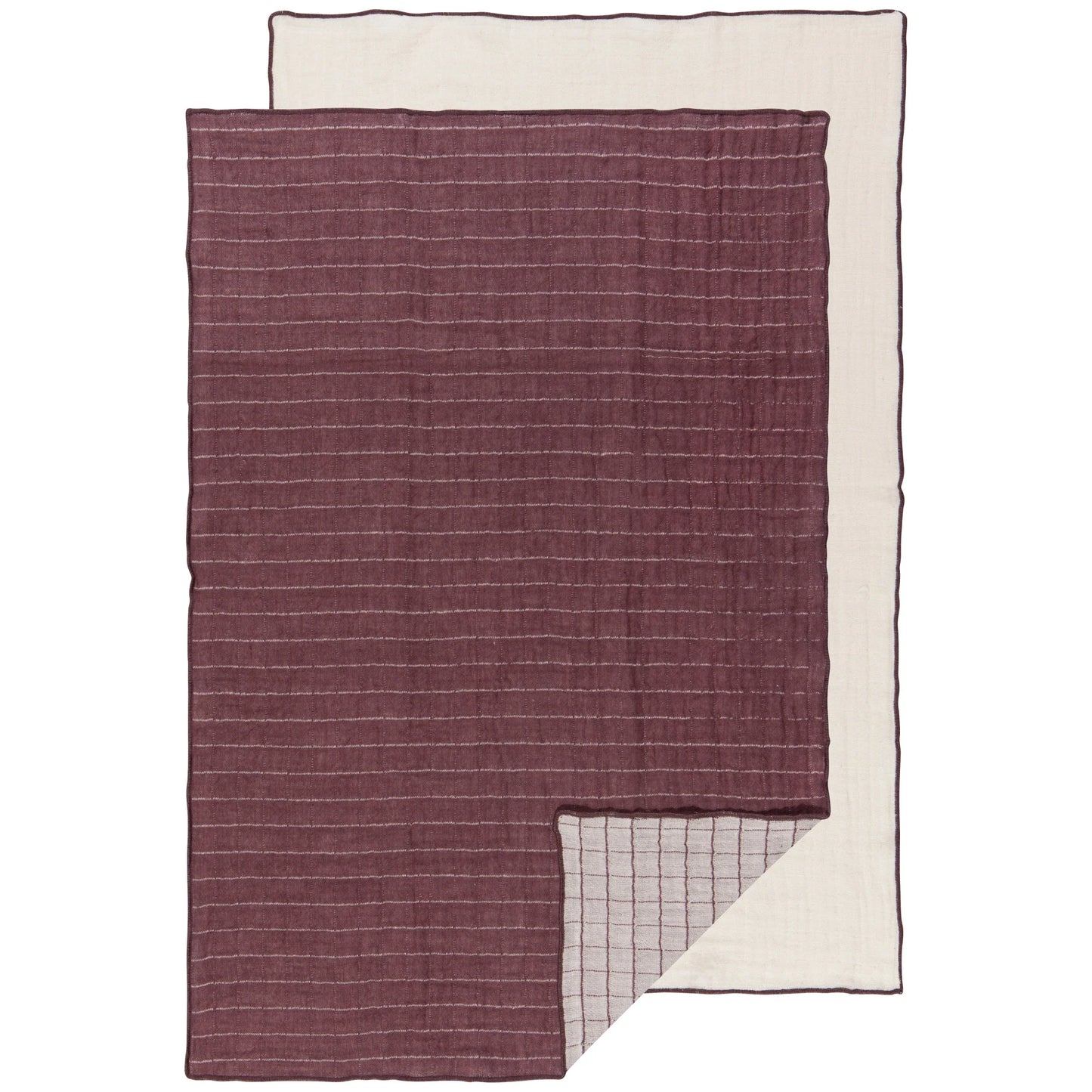 Ash Plum Double Gauze Dishtowels Set of 2