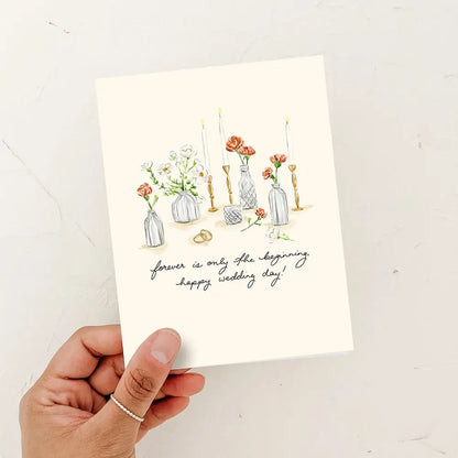 Forever is Only the Beginning Wedding card
